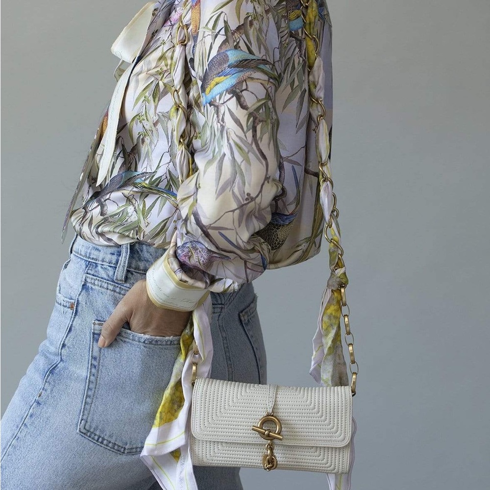 Zimmermann wild botanica mini scarf bag runway edition